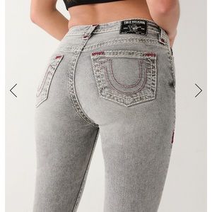 True Religion Jennie High Rise Super T Curvy Skinny Jeans 24